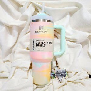 NEW Stanley Tumbler 40oz Clean Slate Collection Warm Serene Brushstrokes